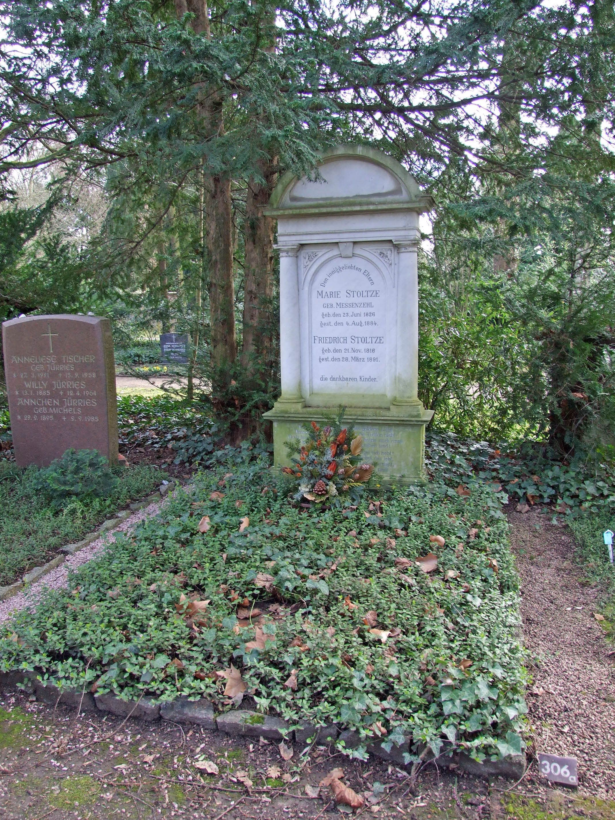 Familiengrabstätte von Friedrich Stoltze auf dem Hauptfriedhof Frankfurt